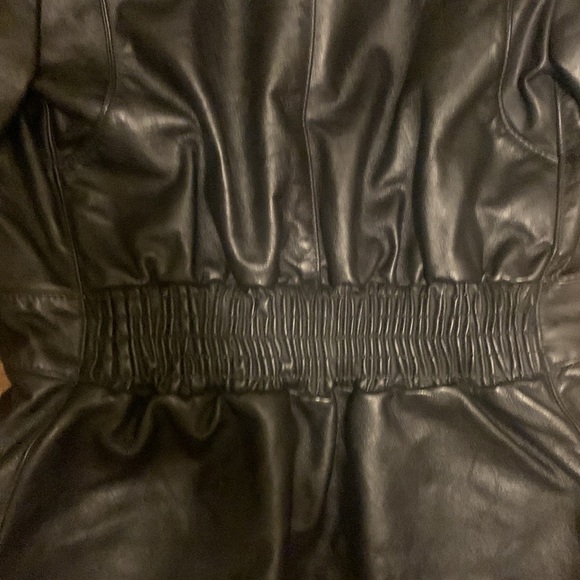 Hondaline Black Leather Sports Wear Jacket 80s MOTORCYCLE Style GENUINE Leather​ - Picture 8 of 8